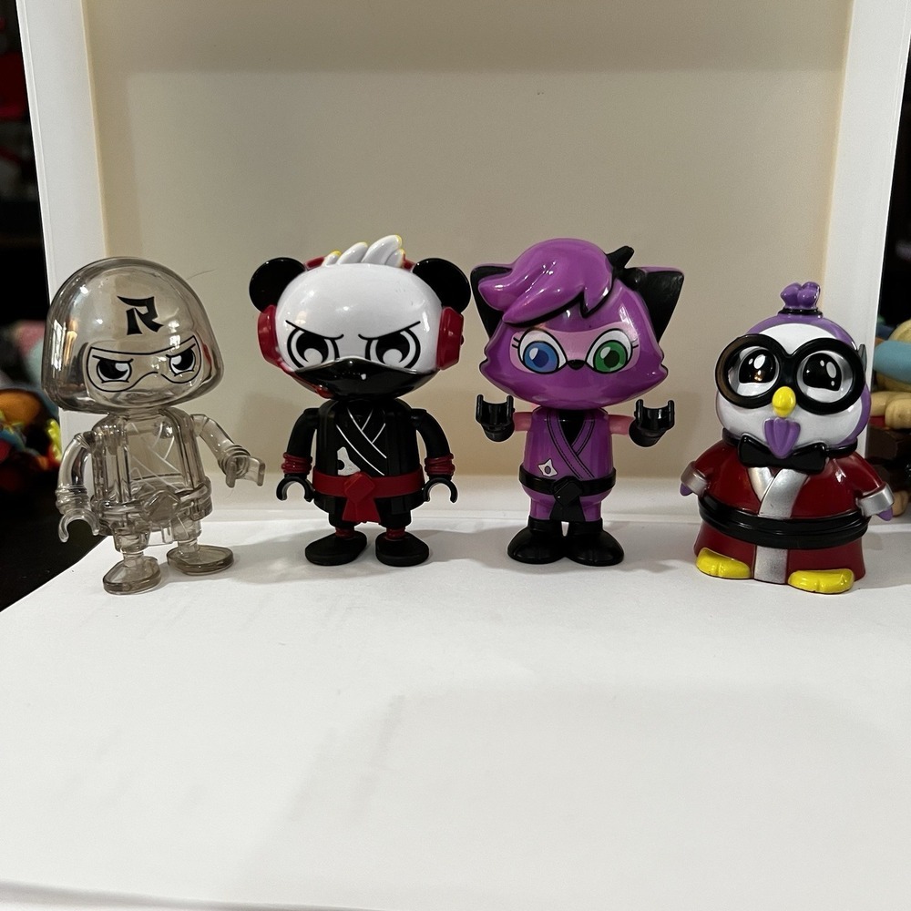 Ryan's World Ninja Warriors Mystery Figures Lot Of 4 Different, NO‎ Accessories